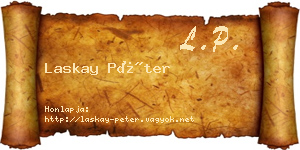 Laskay Péter névjegykártya